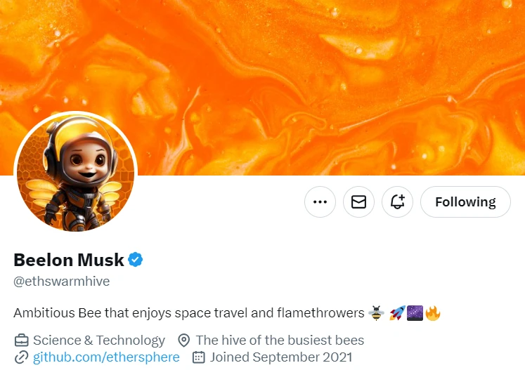 Swarm community X account